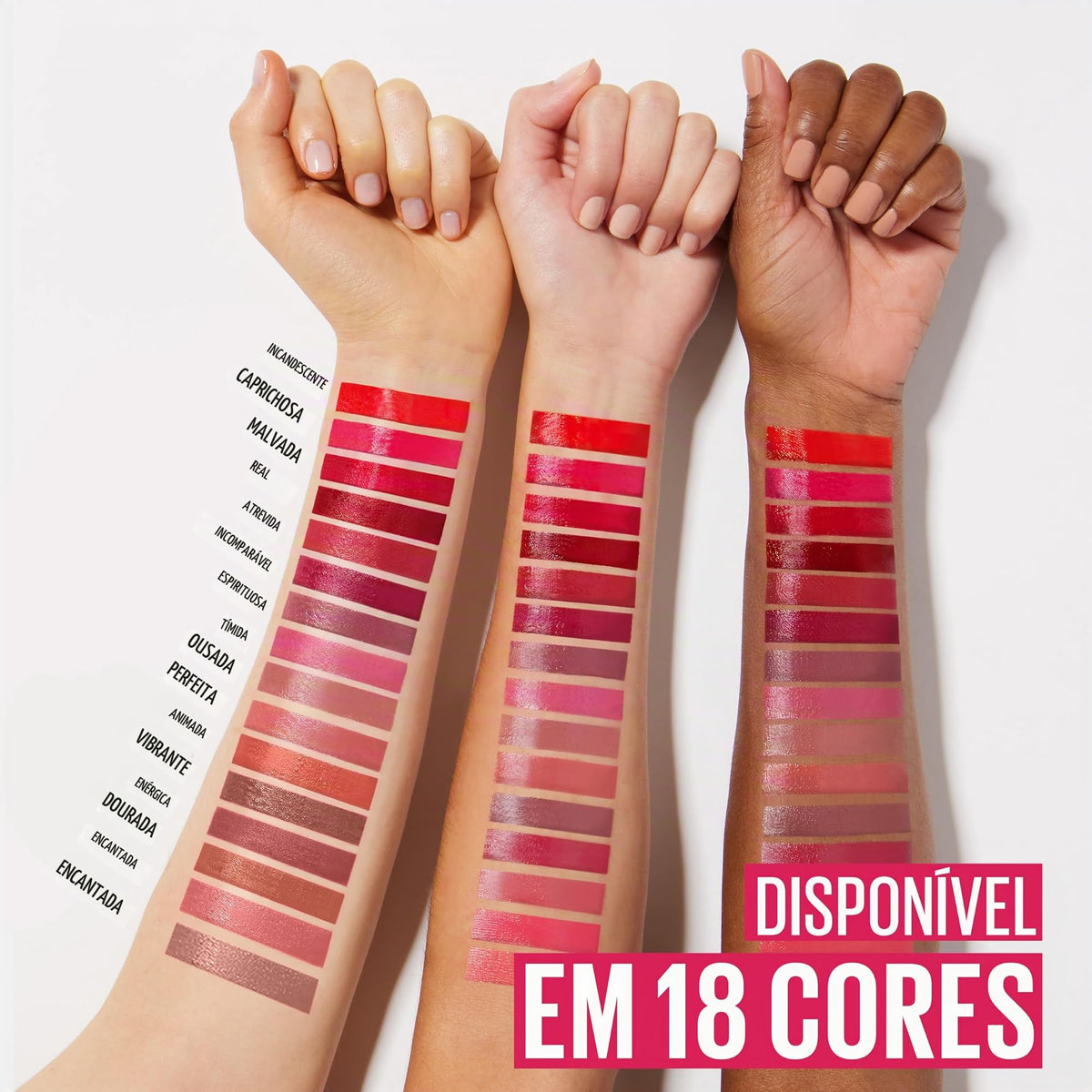 Batom Líquido Vinil Espelhado SuperStay Vinyl Ink Maybelline Cheeky 4,2ml