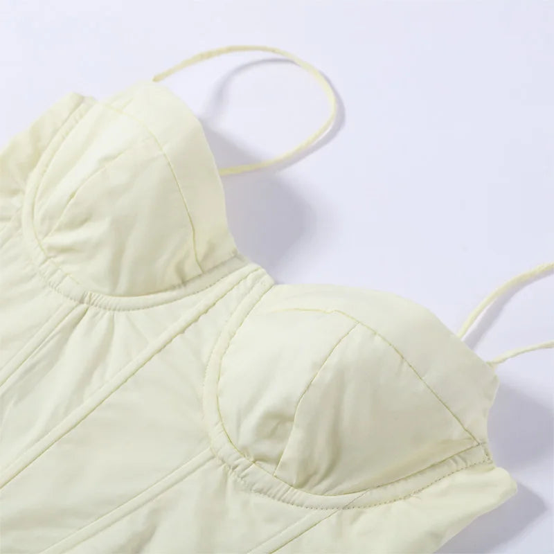 Conjunto Feminino de Corset e Calça Pantalona