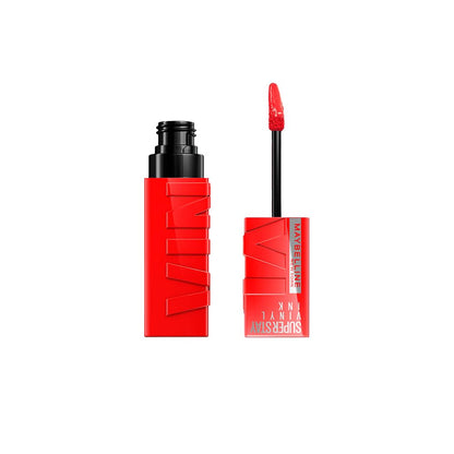 Batom Líquido Vinil Espelhado SuperStay Vinyl Ink Maybelline Cheeky 4,2ml