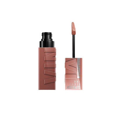 Batom Líquido Vinil Espelhado SuperStay Vinyl Ink Maybelline Cheeky 4,2ml