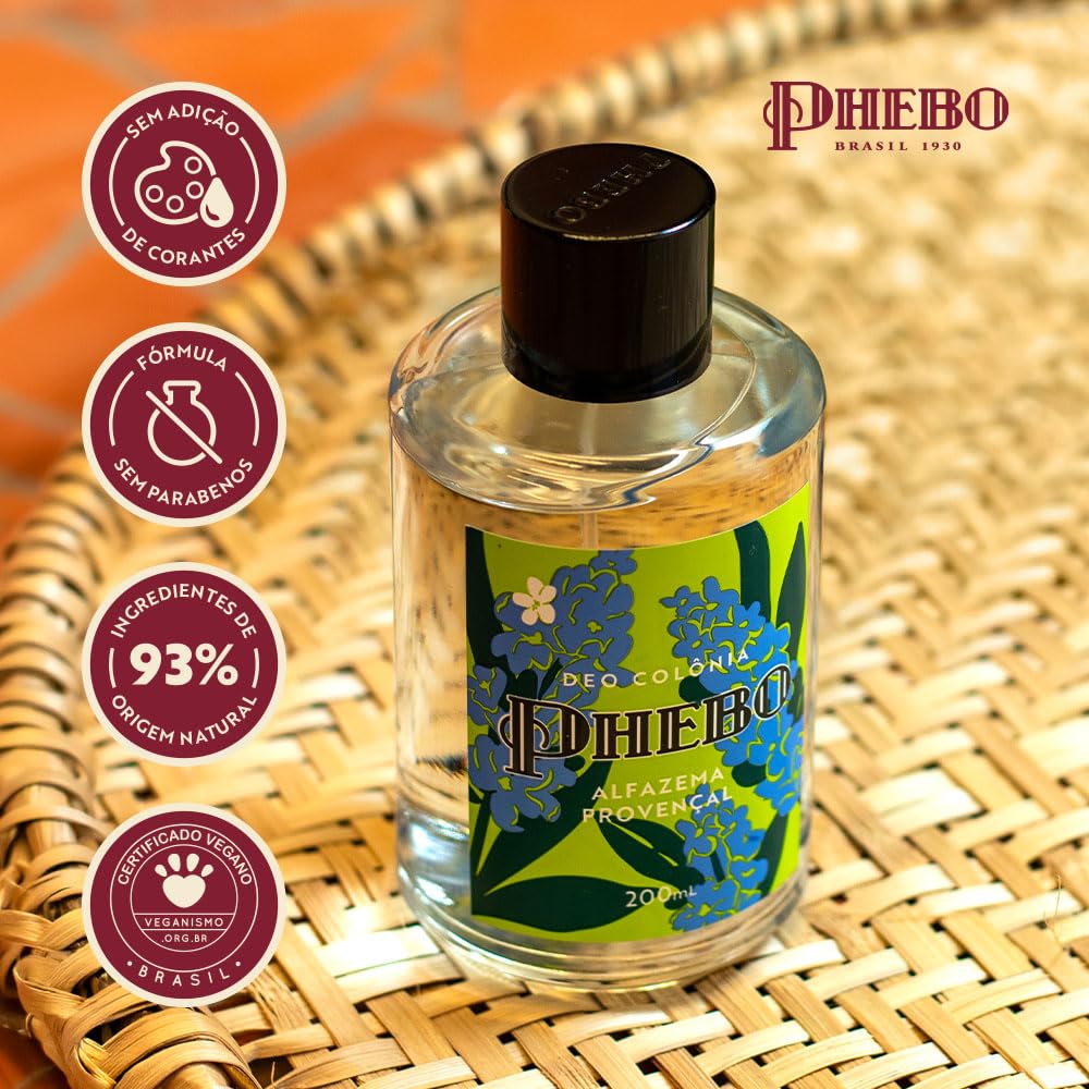 PHEBO - Deo Colônia Limão Siciliano 200ml