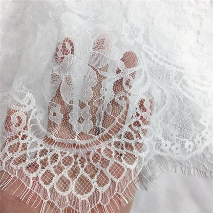 Saia Mini de Renda Feminina com Transparência – Branca ou Preta