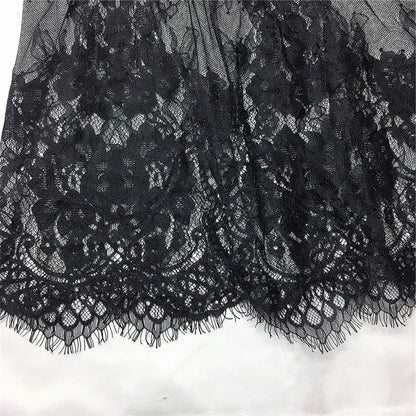 Saia Mini de Renda Feminina com Transparência – Branca ou Preta