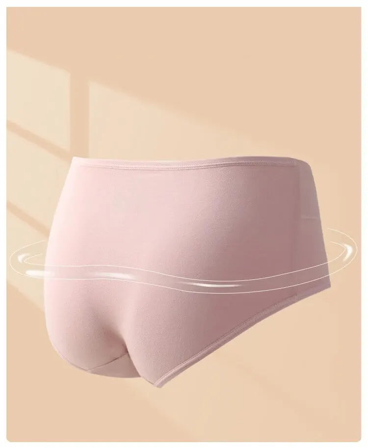 Kit 4 Calcinhas de Algodão com Cintura Alta