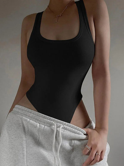 Body Feminino Canelado Sem Mangas