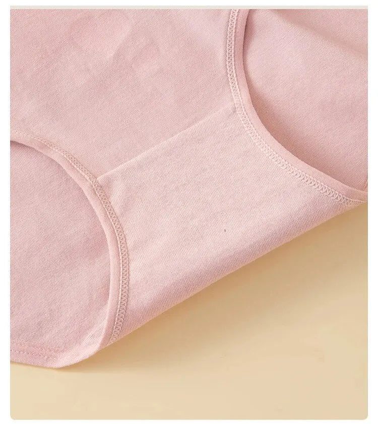 Kit 4 Calcinhas de Algodão com Cintura Alta