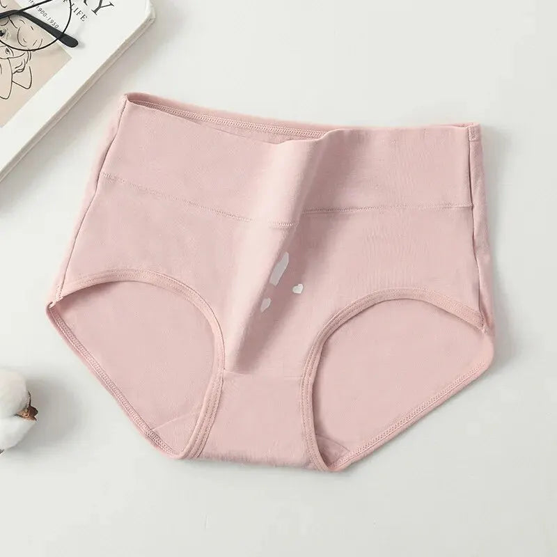 Kit 4 Calcinhas de Algodão com Cintura Alta