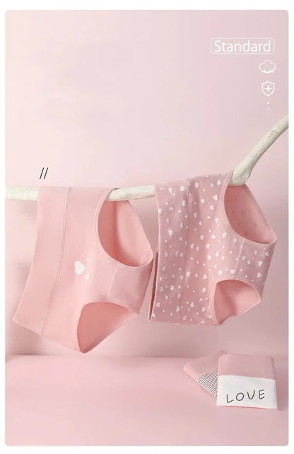 Kit 4 Calcinhas de Algodão com Cintura Alta
