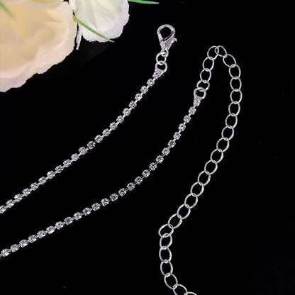 Conjunto Feminino de Colar e Brincos com Zircônias – Elegância Premium