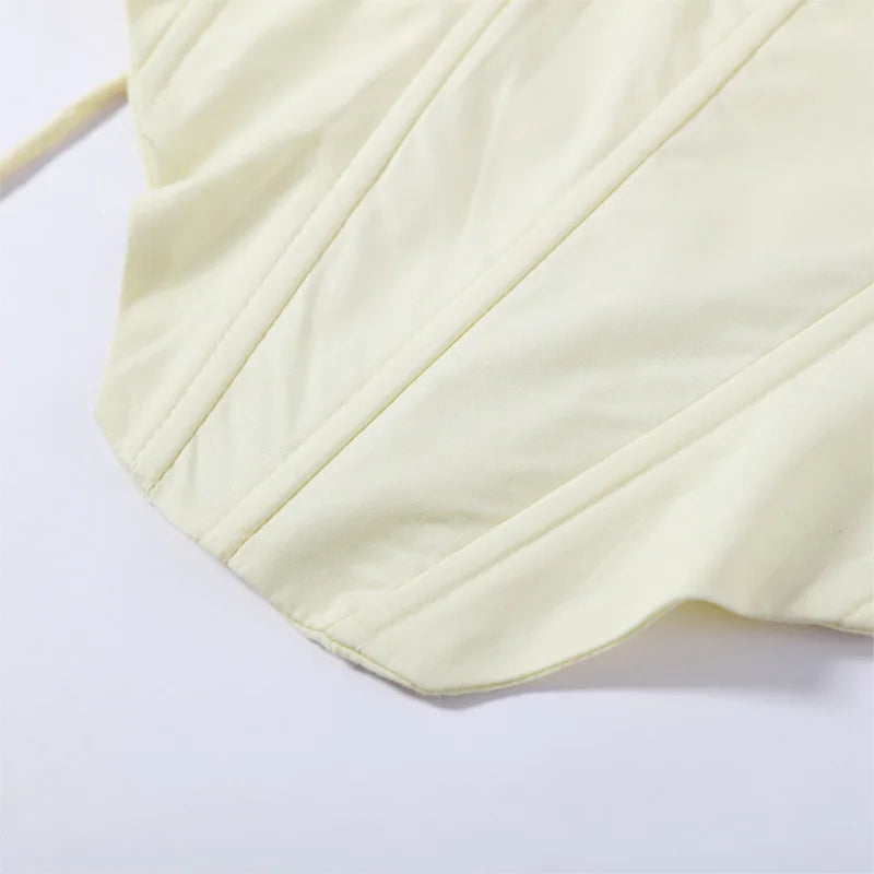 Conjunto Feminino de Corset e Calça Pantalona