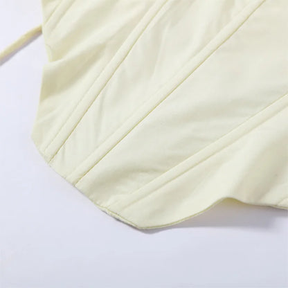 Conjunto Feminino de Corset e Calça Pantalona